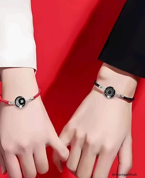2PCs Sun & Moon Luminous Couple Bracelet Set - Image 5
