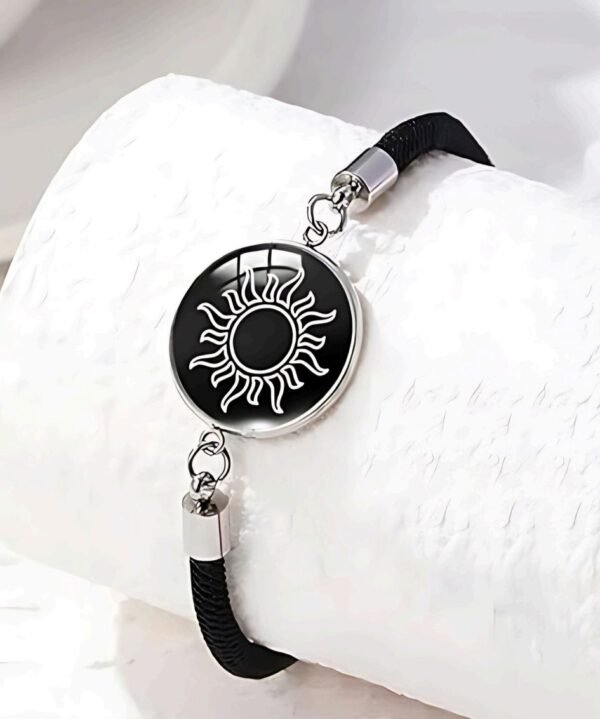 2PCs Sun & Moon Luminous Couple Bracelet Set - Image 2