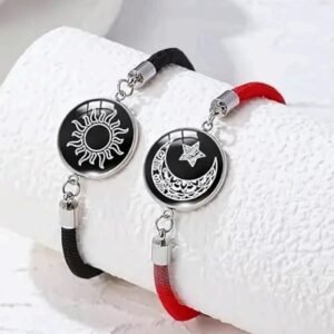 2PCs Sun & Moon Luminous Couple Bracelet Set