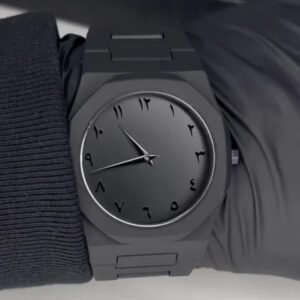 Matte Black Minimalist Watch – For the Bold & Refined