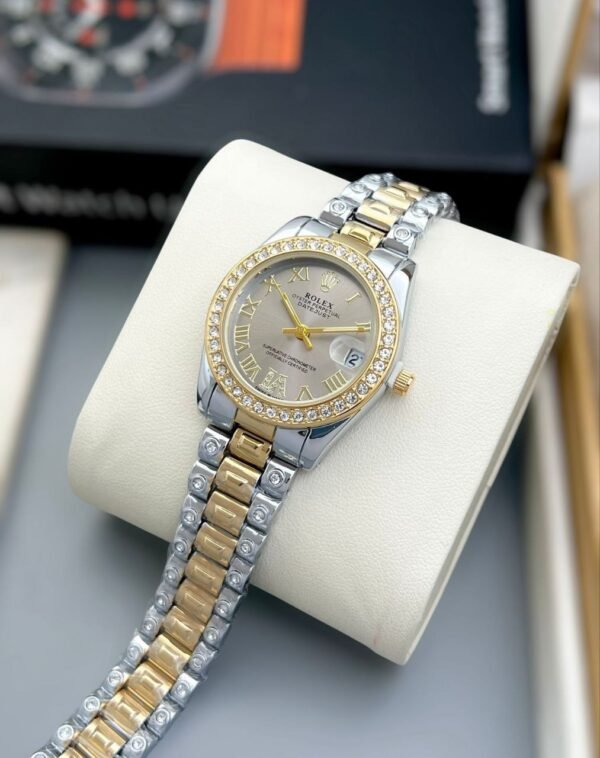 Rolex Bezel Watch – Two-Tone Elegance Collection - Image 2