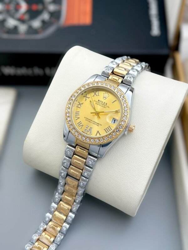 Rolex Bezel Watch – Two-Tone Elegance Collection - Image 3