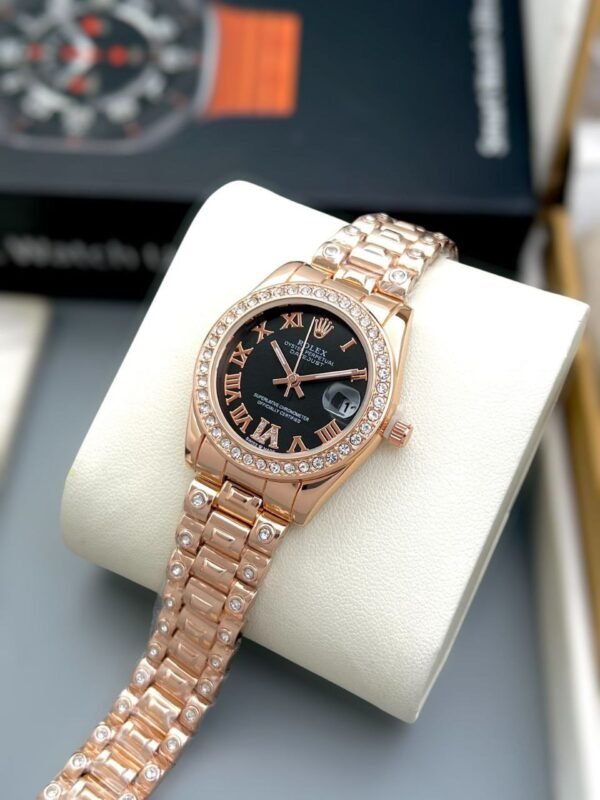 Rolex Datejust Diamond Bezel Watch – Rose Gold Edition - Image 2